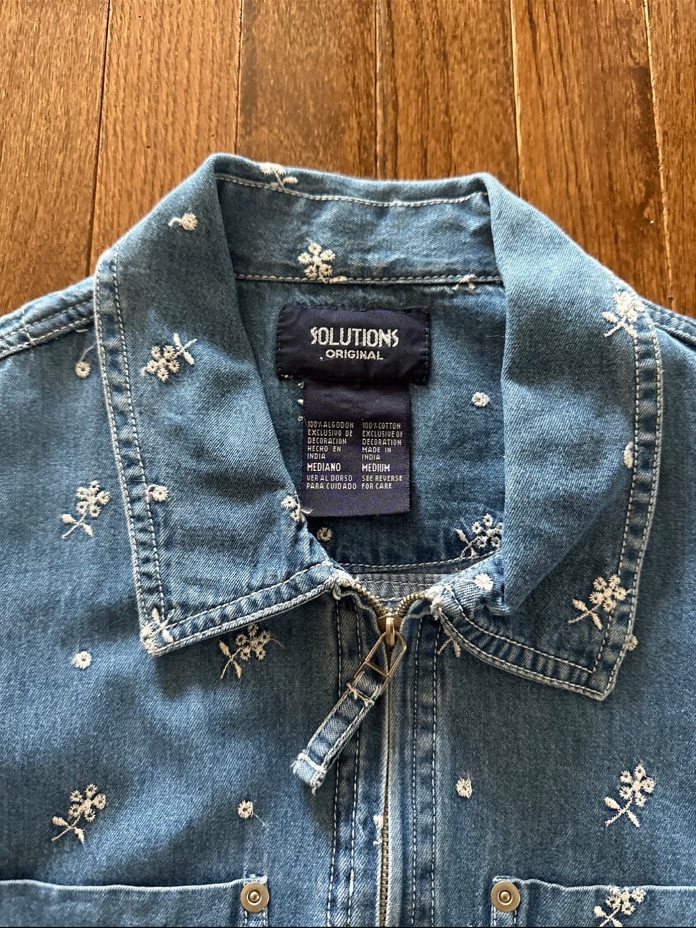 Embroidered Denim Jacket - Picture 2 of 3